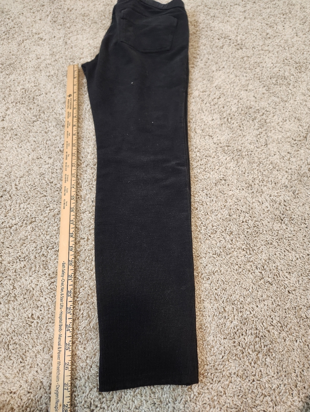 Eileen Fisher Fine Ribbed Textured Pants 5 Pocket Size Medium - Picture 8 of 8